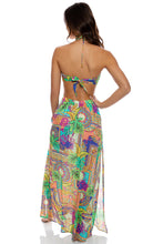 POSITANO - Bandeau Ring Cut Out Dress • Multicolor