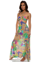 POSITANO - Bandeau Ring Cut Out Dress • Multicolor