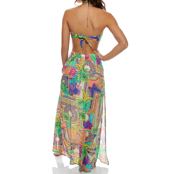 POSITANO - Bandeau Ring Cut Out Dress