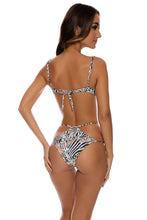 ANIMALE - Wide Strap Balconette Top & Reversible Diamond Cut Bottom • Cream