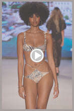 ANIMALE - Wide Strap Balconette Top & Reversible Diamond Cut Bottom • Cream