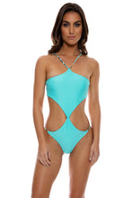 ANIMALE - Reversible Handkerchief One Piece • Aqua