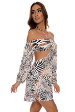 ANIMALE - Long Sleeve Cut Out Short Dress • Cream