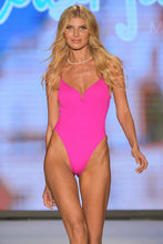 CAPRI - V Splice One Piece • Fuchsia Runway