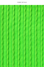 QUE SERA SERA - Triangle Halter Top & Seamless Full Ruched Back Bottom • Neon Lime