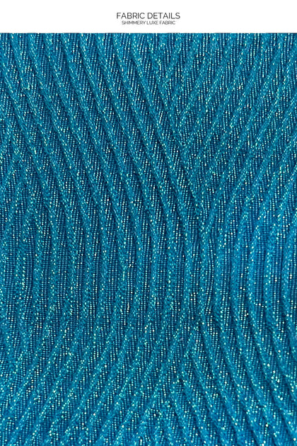 TORNASOL - Square Neck Lace Up One Piece • Azure