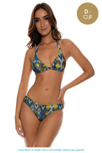 MOONDUST - Luxe Stitch Triangle Halter Top & Luxe Stitch Full Ruched Back Bottom • Multicolor