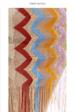 HERE COMES THE SUN - Open Front Tie Short Poncho • Multicolor