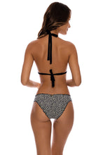 LULI CHEETAH - Triangle Halter Top & Seamless Full Ruched Back Bottom • Multicolor