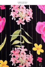 LULI'S SECRET GARDEN - Deep V Cut Out Dress • Multicolor