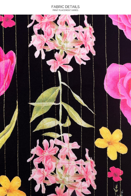 LULI'S SECRET GARDEN - Deep V Cut Out Dress • Multicolor