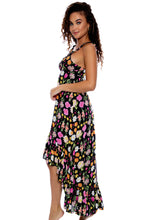 LULI'S SECRET GARDEN - Deep V High Low Dress • Multicolor