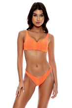 OLAS - Underwire Tank Top & High Leg Brazilian Bottom • Orange