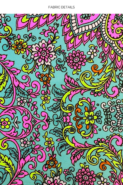 GROOVY LULI - Handkerchief Tassel Tie Strap Top & Seamless Full Tie Side Bottom • Multicolor