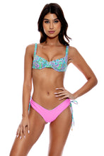 GROOVY LULI - Wide Strap Balconette Top & Drawstring Side Bottom • Multicolor