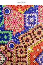 RETRO LULI - Triangle Halter Top & Ruffle Sarong Mini Skirt • Multicolor