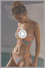 RETRO LULI - Tie Side Tube Top & Adjustable Sides Moderate Bottom • Multicolor