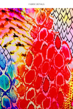 DANCING QUEEN - Cross Halter Top & Strappy Loop Brazilian Scrunch Bottom • Multicolor