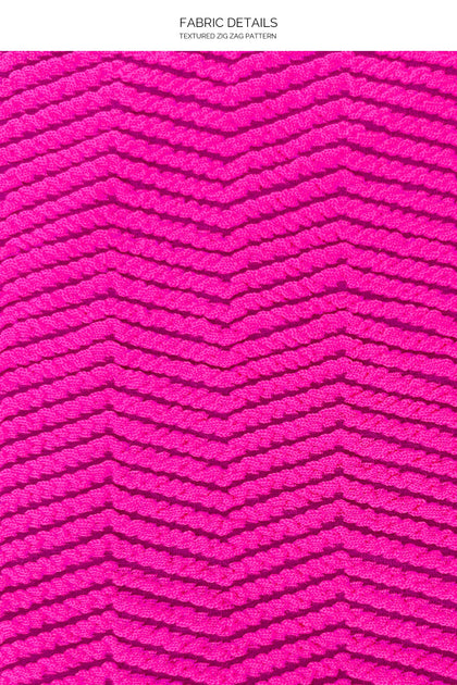 AMAZONIA - Seamless Triangle Top & Seamless Ruched Back Brazilian Tie Side Bottom • Pink Orchid