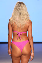 AMAZONIA - Triangle Halter Top & High Leg Brazilian Bottom • Pink Orchid Runway