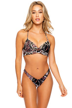 NIGHT GLAM - Underwire Top & High Leg Brazilian Bottom • Multicolor