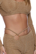 READY TO WEAR - Crop Top & Flare Pant • Brown