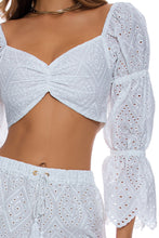 READY TO WEAR - Crop Top & Shorts • White