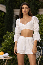 READY TO WEAR - Crop Top & Shorts • White Campaign