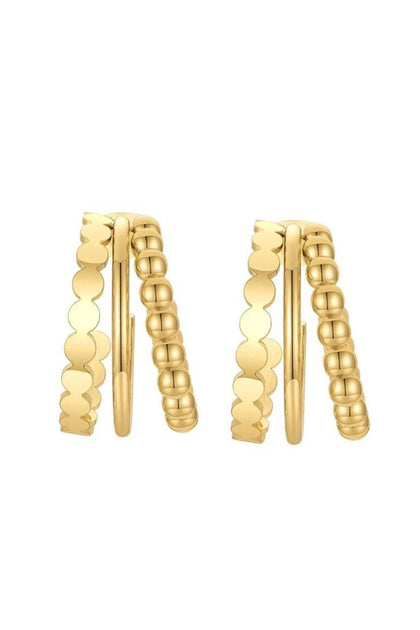 JEWELRY - Sienna Tri Hoop • Gold