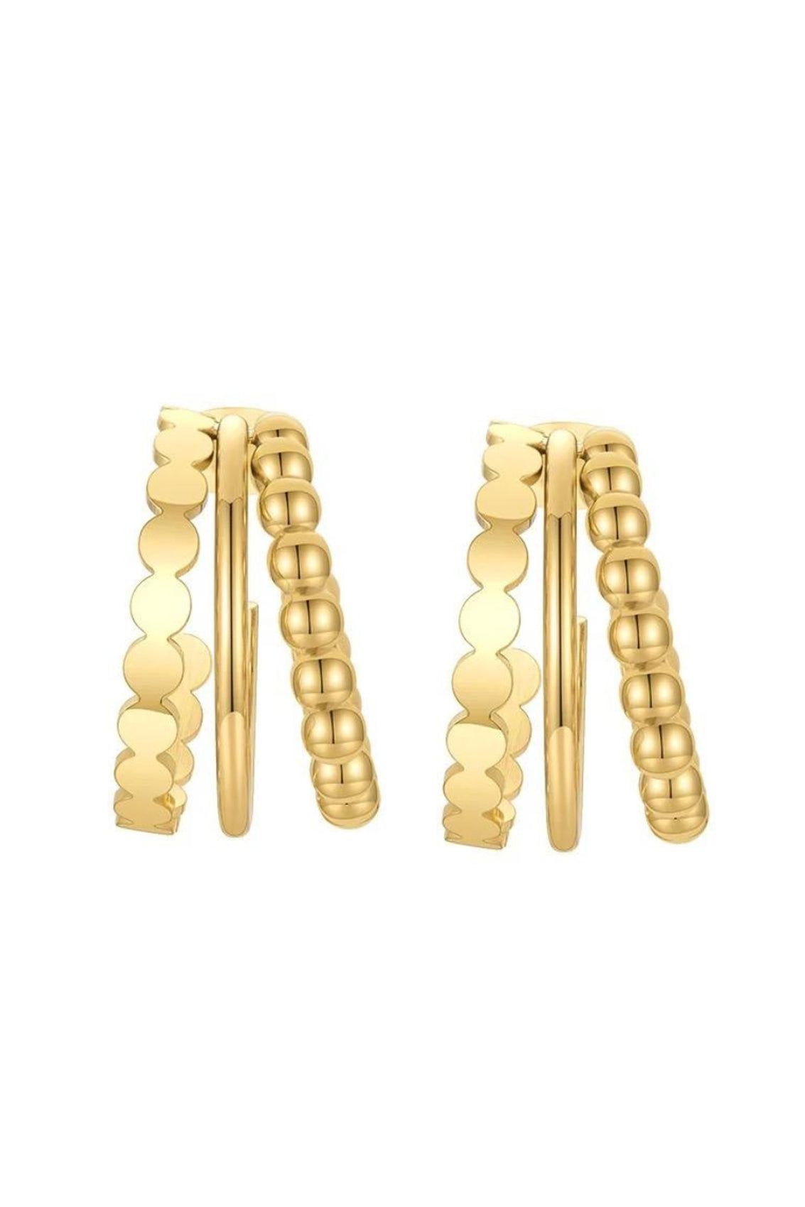 JEWELRY - Sienna Tri Hoop • Gold