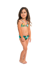 MIAMI NICE T - Wavy Triangle Top Ruched Back Bikini • Multicolor