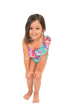PEQUEÑO PARAISO T - One Shoulder Ruffled One Piece • Multicolor