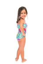 PEQUEÑO PARAISO T - One Shoulder Ruffled One Piece • Multicolor