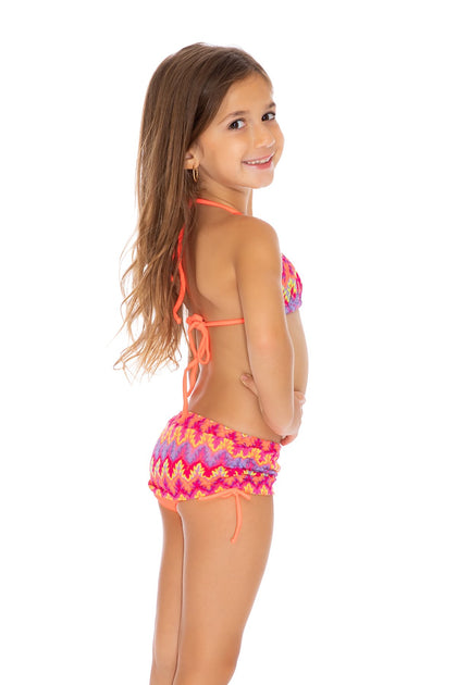 SONG OF THE SEA - Triangle Tops Skirt Bottom Bikini • Multicolor