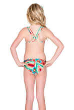 WILD HEART - Criss Cross Back Halter Top Bikini • Multicolor
