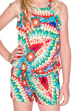 WILD HEART - Cross Back Romper • Multicolor