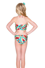 WILD HEART - Reversible Tankini Side Tab Bikini • Multicolor