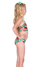 WILD HEART - Reversible Tankini Side Tab Bikini • Multicolor