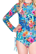 INKED BABE - Ink Mesh Rush Guard One Piece • Multicolor