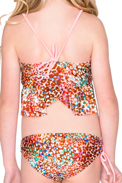 UNTAMEABLE - Ruffle Tankini Bikini • Multicolor