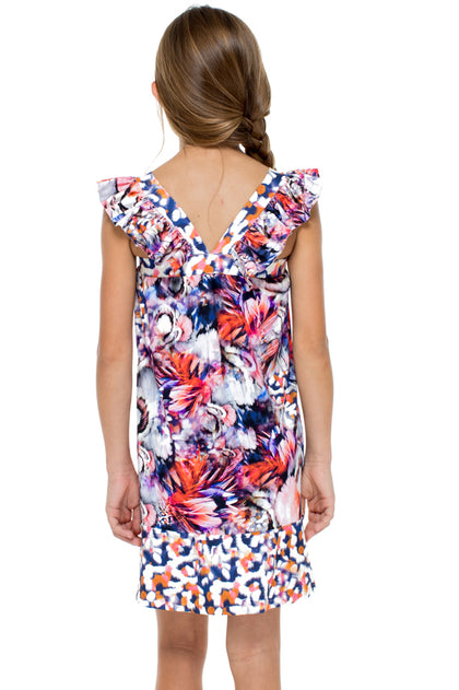 CIENFUEGOS - Ruffle Short Dress • Multicolor