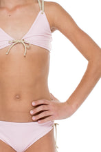 LA CORREDERA - Eyelets Lace Up Triangle Bikini • Niña